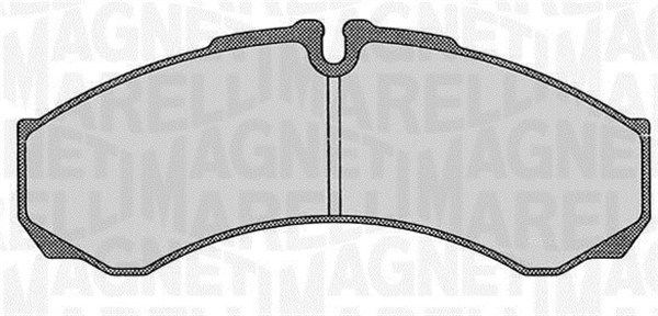 MAGNETI MARELLI Комплект тормозных колодок, дисковый тормоз 363916060526